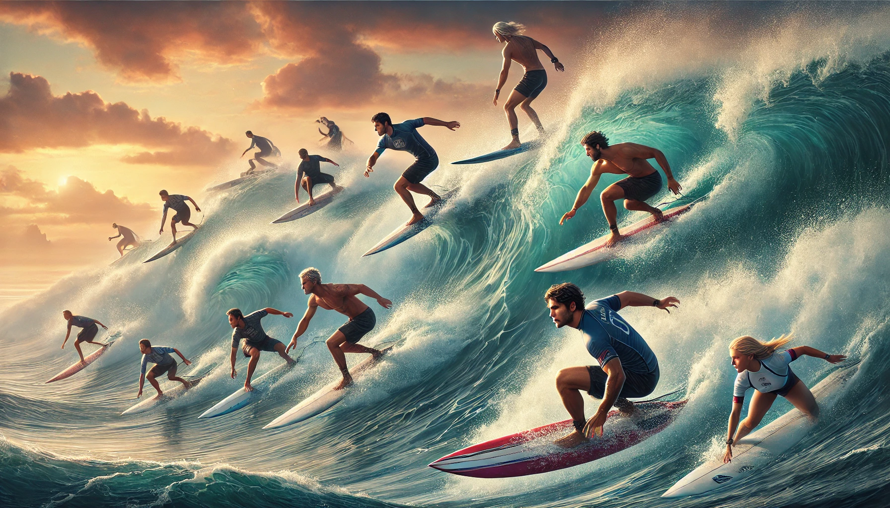 A board under your feet and strategy in your head: fantasy surfing