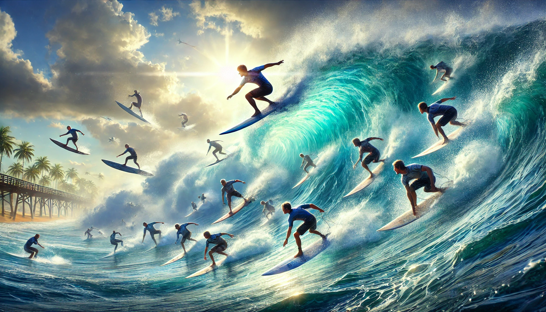 A board under your feet and strategy in your head: fantasy surfing