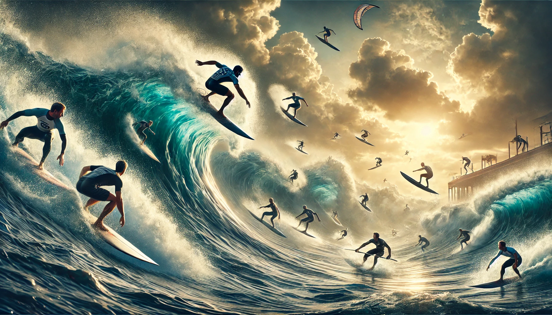 A board under your feet and strategy in your head: fantasy surfing