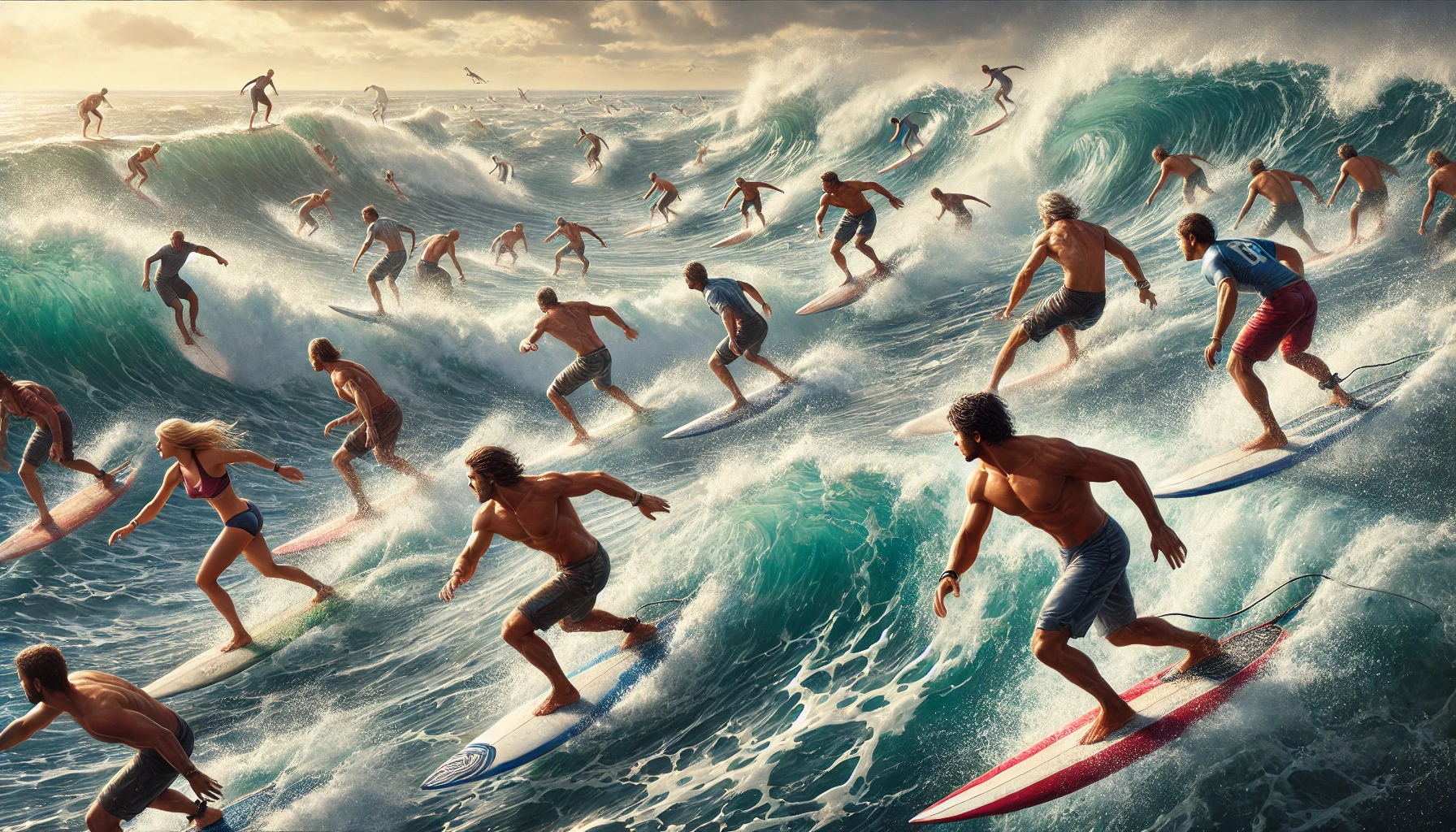 A board under your feet and strategy in your head: fantasy surfing